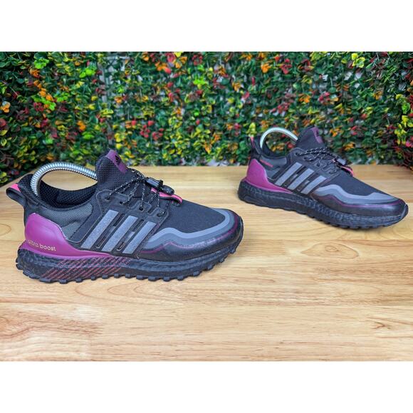 Adidas Ultraboost Cold Ready‎ DNA Running Shoes Water Repellent Black Womens 5 - Picture 4 of 10
